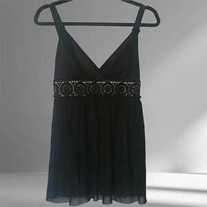 Guess Black Empire Waist Top – Size Small